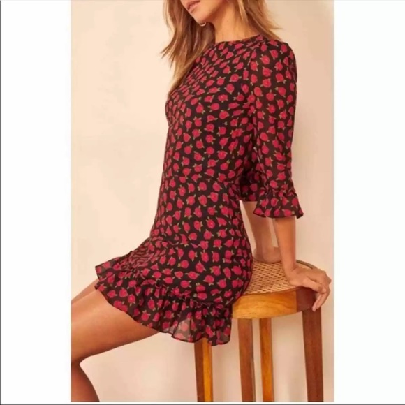 NEW Reformation Doutzen Minidress sz 10 - Picture 3 of 8